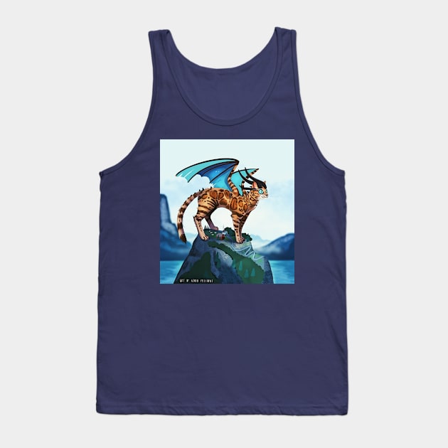 Bengal Cat Dragon Tank Top by artngoodfeelings